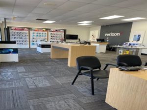 Interior of Victra Verizon Authorized Retail Store in Yorba Linda Yorba 20615, CA.