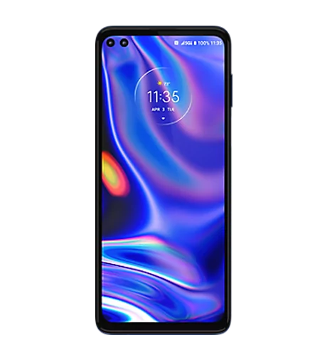 Motorola One 5G UW in Oxford Blue Android smartphone from Victra Verizon at a Victra Verizon Store Near Me