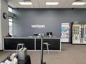 Interior of Victra Verizon Authorized Retail Store in Fond du Lac, WI.