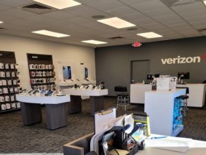 Interior of Victra Verizon Authorized Retail Store in Foley, AL.