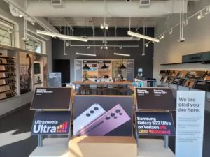 Interior of Victra Verizon Authorized Retail Store in Fultondale, AL.