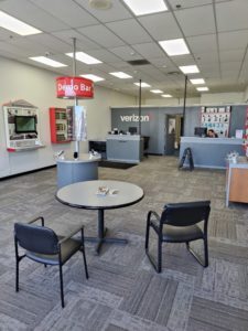 Interior of Victra Verizon Authorized Retail Store in Cameron Park, CA.