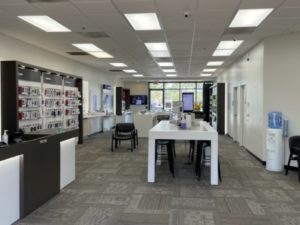 Interior of Victra Verizon Authorized Retail Store in Carlsbad Gateway, CA.