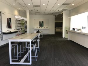 Interior of Victra Verizon Authorized Retail Store in Sacramento Florin, CA.