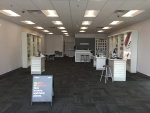 Interior of Victra Verizon Authorized Retail Store in Colorado Springs Venetucci, CO.