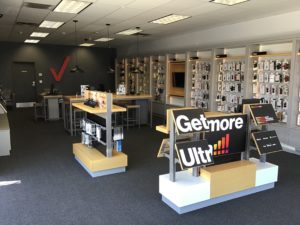 Interior of Victra Verizon Authorized Retail Store in Tooele, VA.