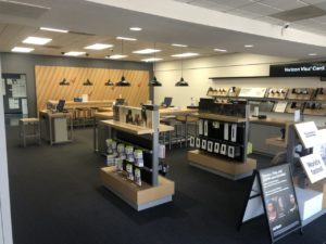 Interior of Victra Verizon Authorized Retail Store in Modesto McHenry, CA.