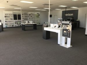Interior of Victra Verizon Authorized Retail Store in Blackshear, GA.