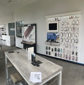 Interior of Victra Verizon Authorized Retail Store in Ferndale, MI.