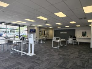 Interior of Victra Verizon Authorized Retail Store in Latham, NY.