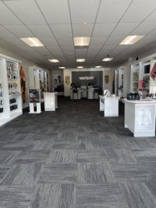 Interior of Victra Verizon Authorized Retail Store in Mt Vernon, OH.